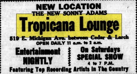 Tropicana Lounge - Apr 1967 Ad (newer photo)